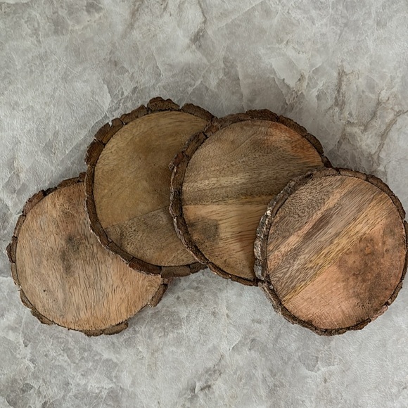 Wooden Coasters Set of 4 - Picture 2 of 3